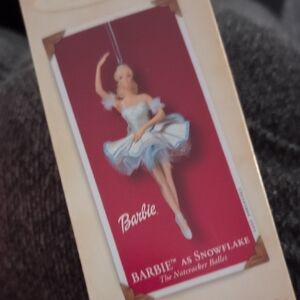 Barbie Nutcracker Ballet Ornament in White and Blue